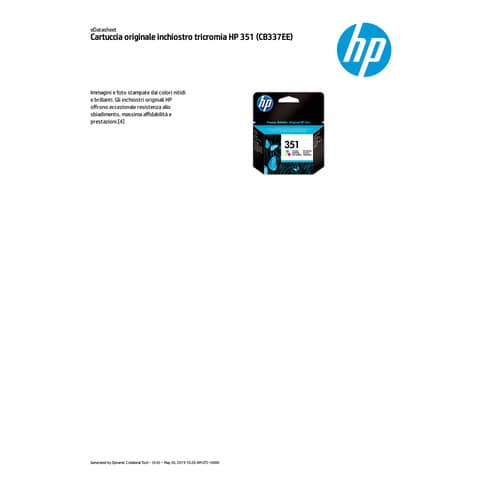 Cartuccia inkjet 351 HP 3 colori  CB337EE